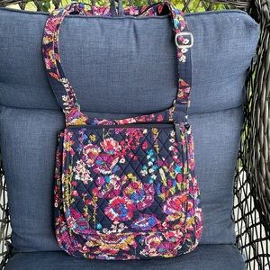 Vera Bradley Midnight Wildflowers crossbody bag